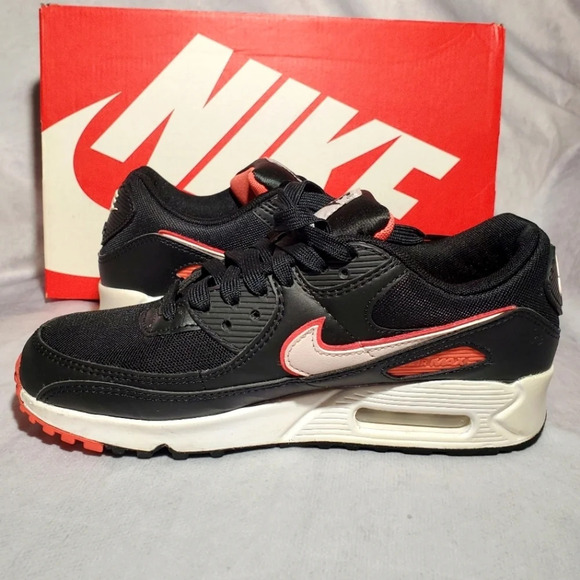 Nike Shoes - Nike Air Max 90 Shoes Black Soft Pink White size 8